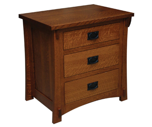 Dutch Country 3 Drawer Nightstand -  32”H