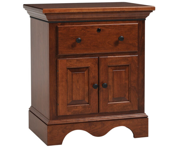 Merlot Nightstand W/ Doors