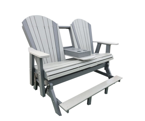 Adirondack 5' Counter Height Settee Glider